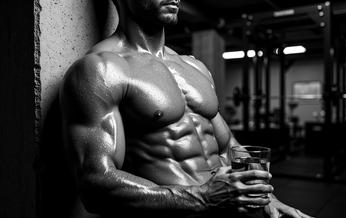 Intense physical tension and musculature in a laboratory setting