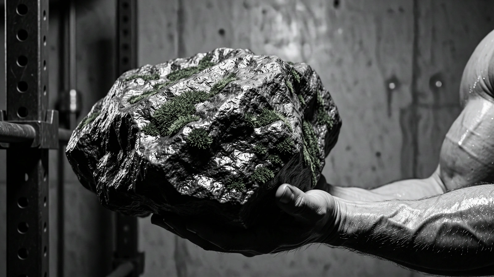 Texture of strength and natural grit